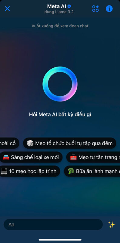 Khung trò chuyện Meta