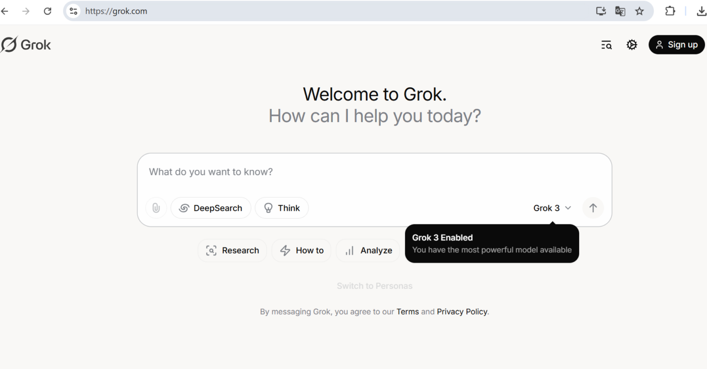 Đăng nhập grok.com